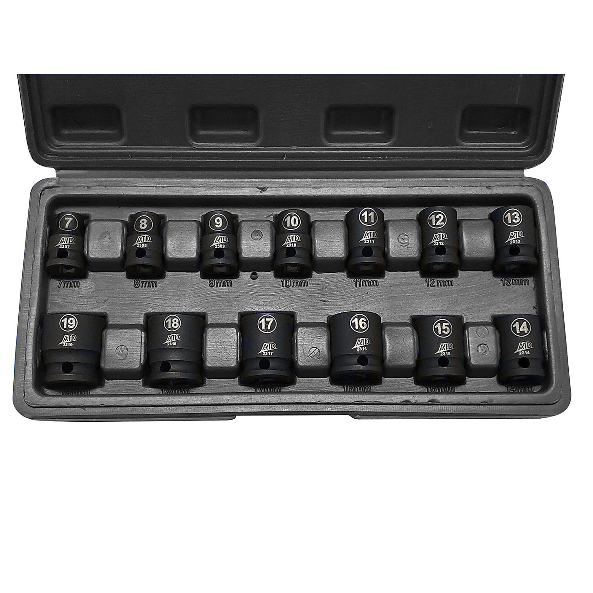 ATD Socket Impact Set 3/8Dr 13Pc Metric Standard, Model# 10161
